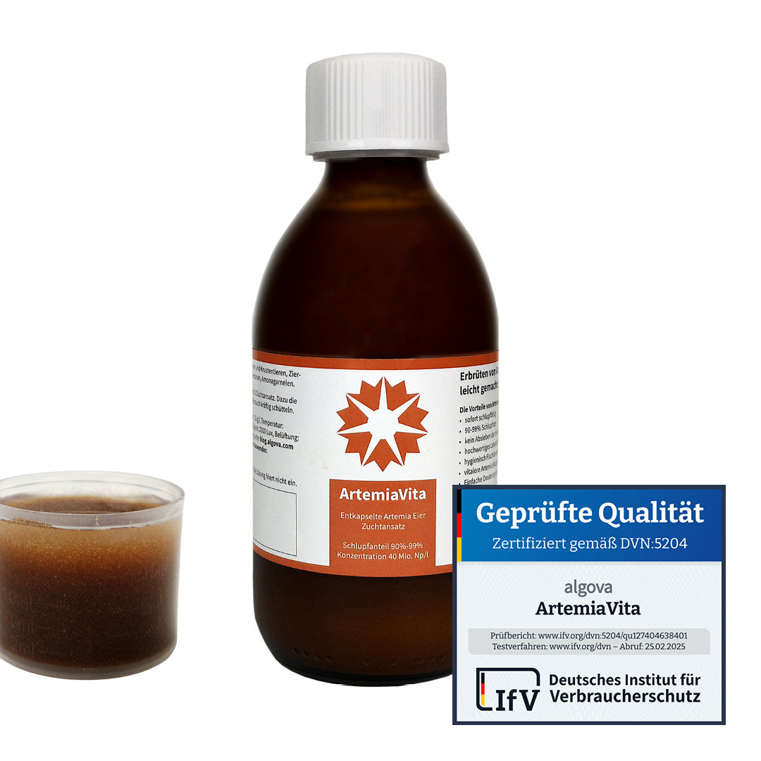 ArtemiaVita - 250ml - zertifiziert durch Deutsches Institut für Verbrauchenschutz