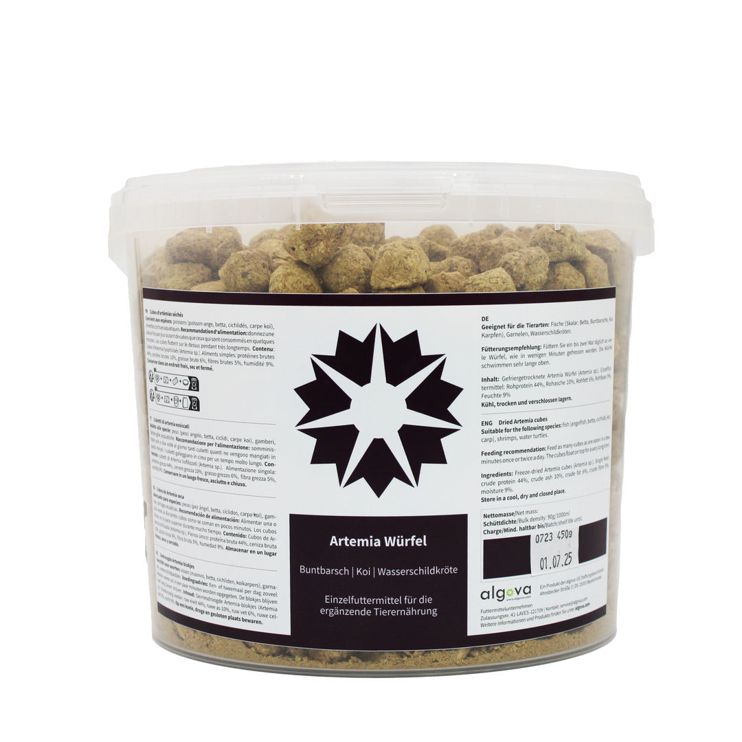 Cubos de Artemia seca