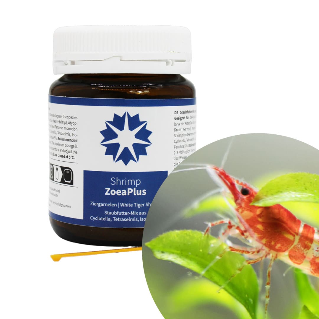 Shrimp ZoeaPlus - Aufzuchtfutter für Ziergarnelen und White Tiger Shrimps