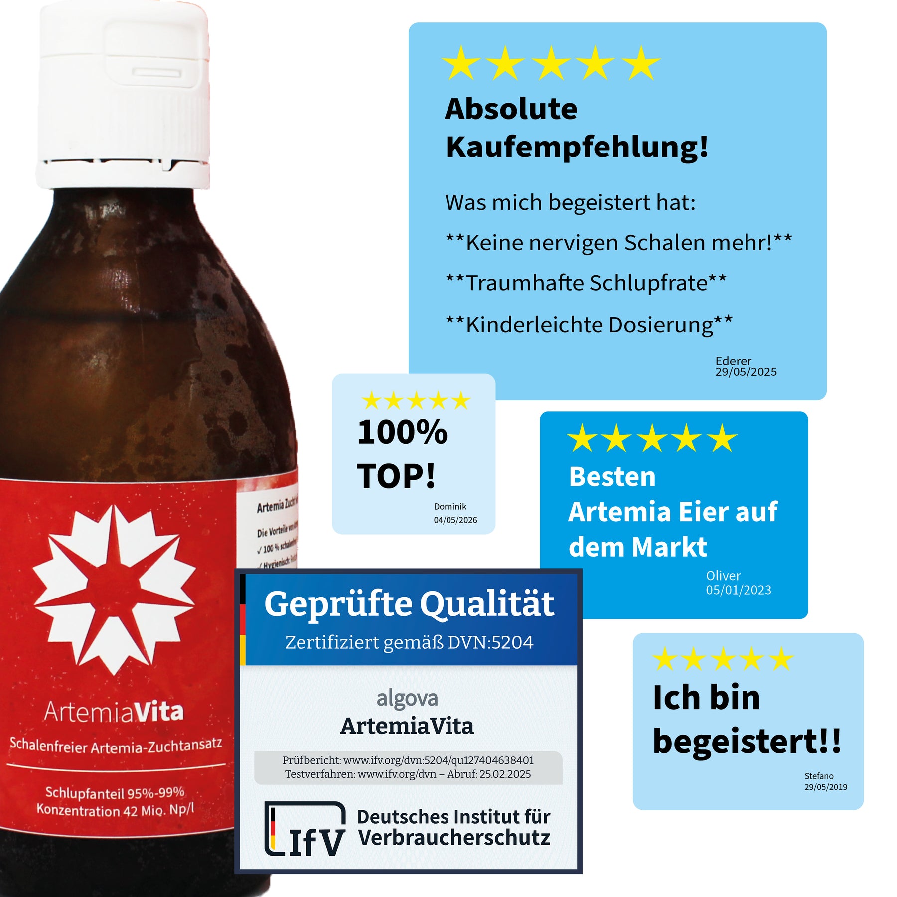 ArtemiaVita Set (250ml ArtemiaVita, 1kg Sal, 50g RotiBomb)