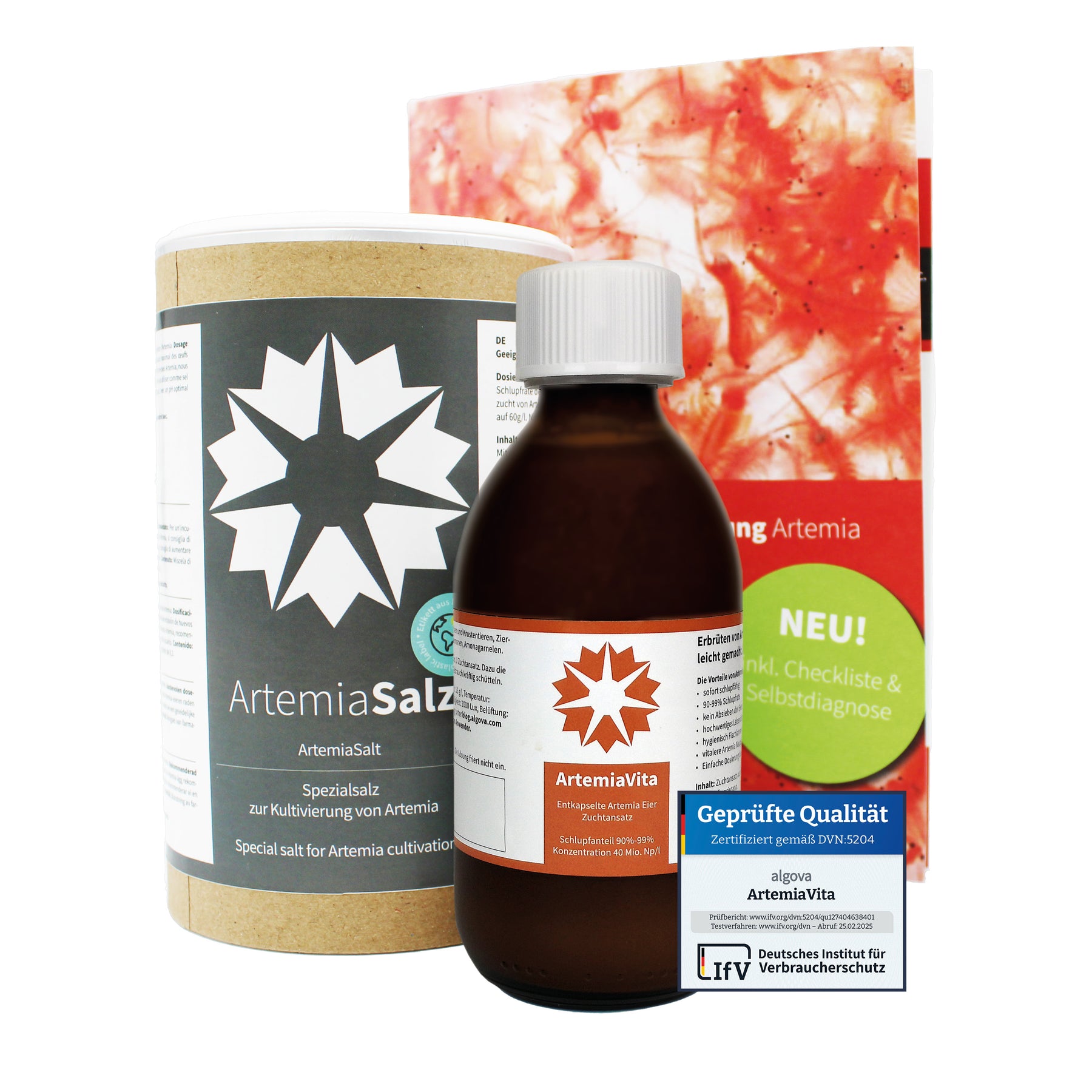 ArtemiaVita StarterSet M mit 250ml ArtemiaVita und passenden Artemia Salz